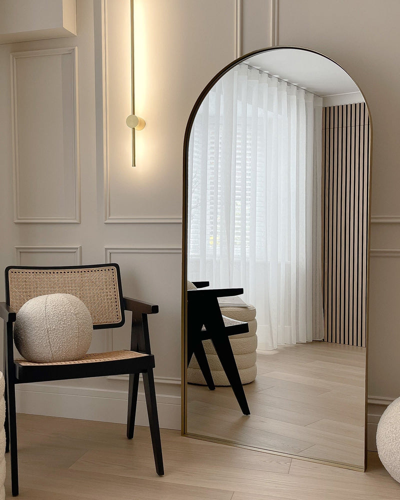 Arcus - Full Length Arched Gold Large Metal Mirror 170cm x 80cm