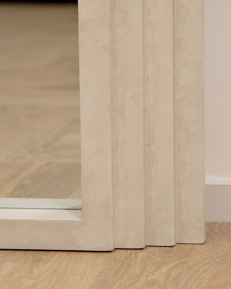 Full Length Arched Concrete Mirror 71" x 43.5"