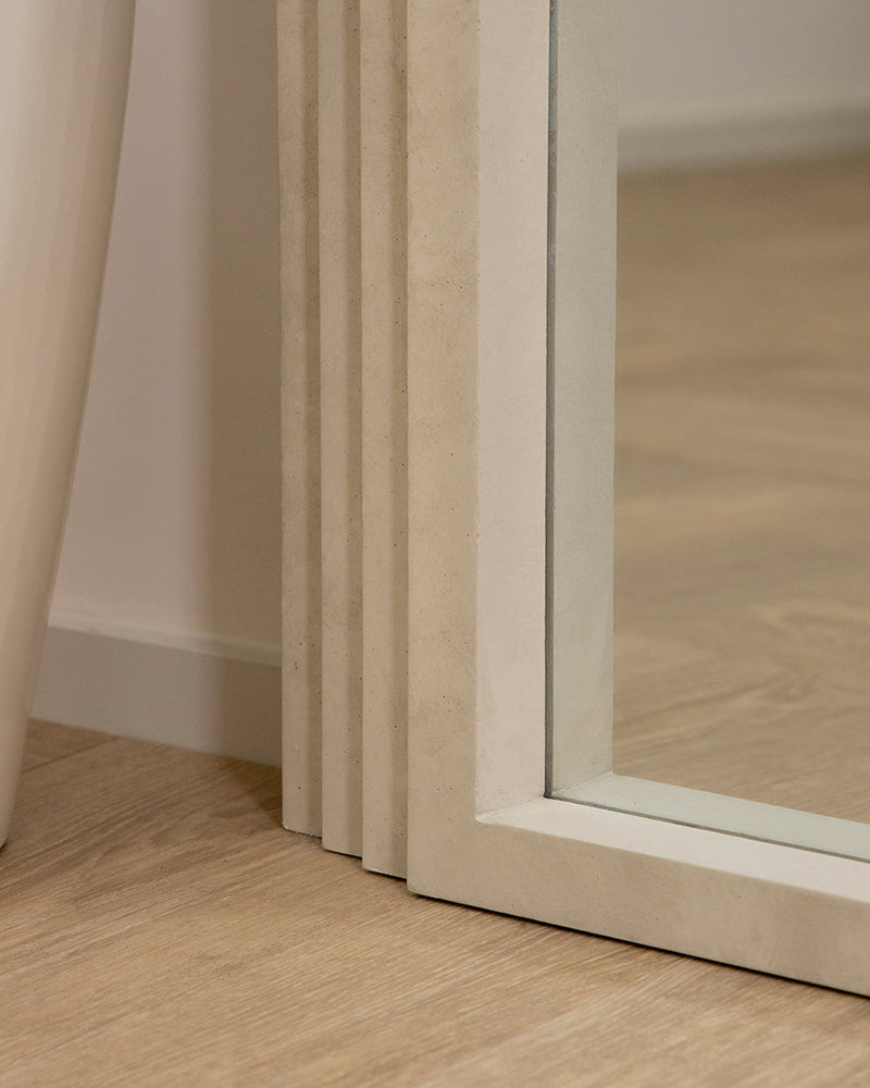 Full Length Arched Concrete Mirror 71" x 43.5"
