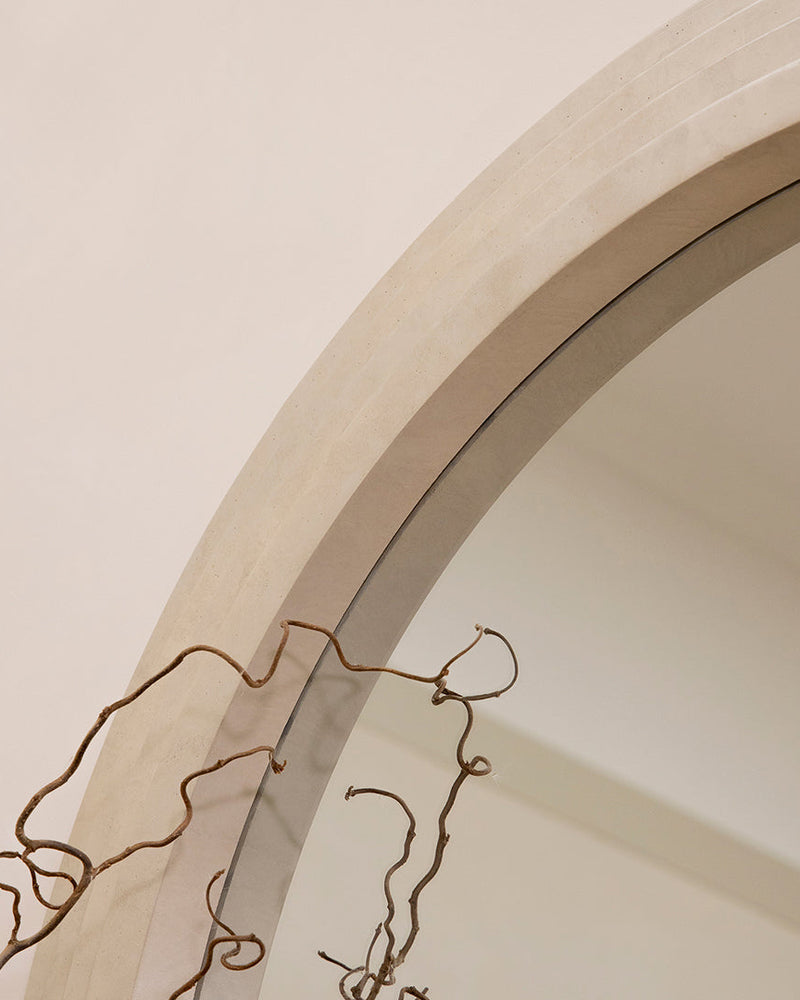 Full Length Arched Concrete Mirror 71" x 43.5"