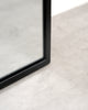 Full Length Black Large Arched Metal Mirror 63" x 23.5"
