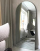 Large Frameless Arched Full Length Mirror 70.5" x 31.5"