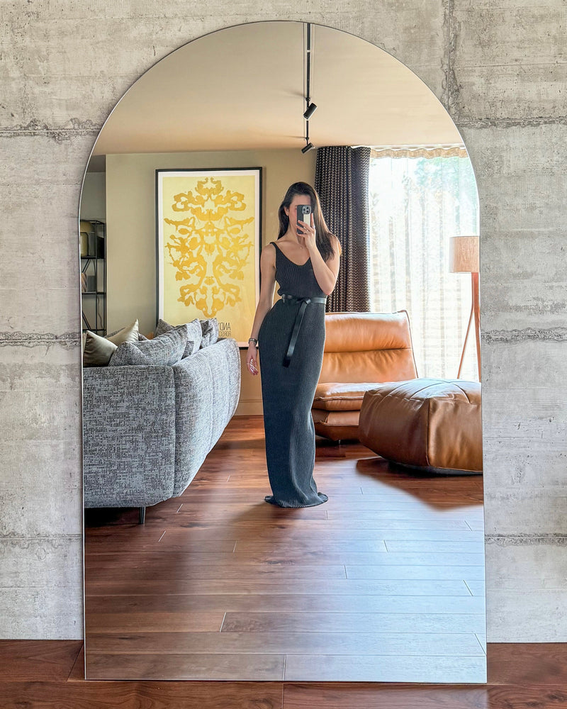Extra Large Frameless Arched Full Length Mirror 70.5" x 43.5"