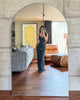 Extra Large Frameless Arched Full Length Mirror 70.5" x 43.5"