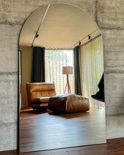 Edge - Extra Large Frameless Arched Full Length Mirror 179cm x 110cm
