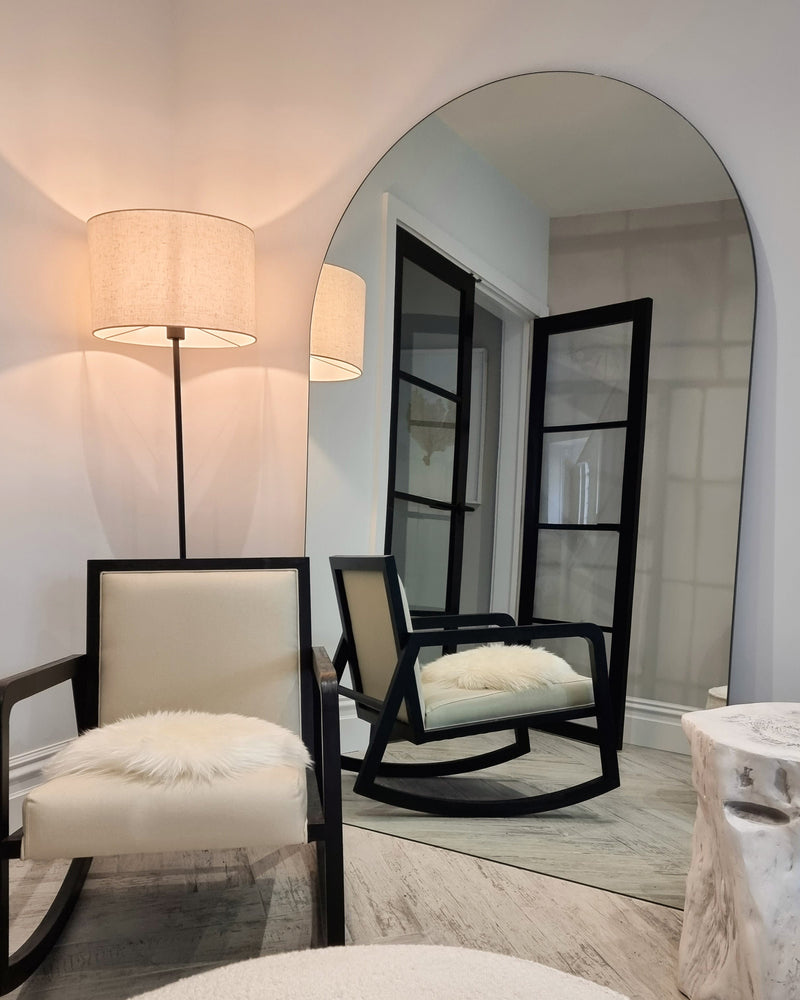 Extra Large Frameless Arched Full Length Mirror 70.5" x 43.5"