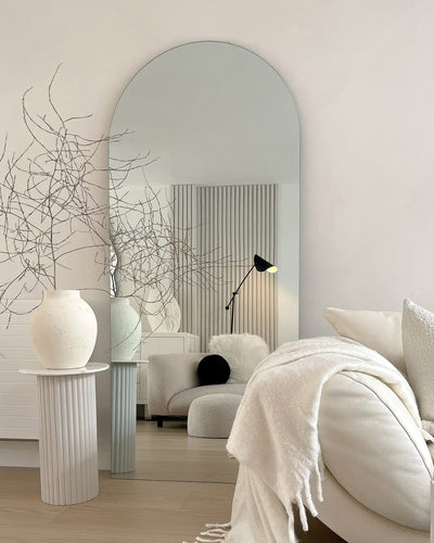Edge - Large Frameless Arched Full Length Mirror 179cm x 80cm