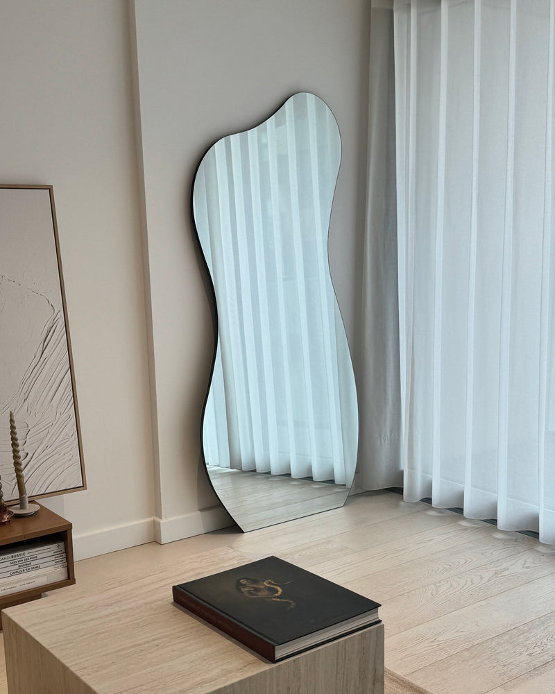 Large Frameless Full Length Pond Mirror 67" x 31.5"