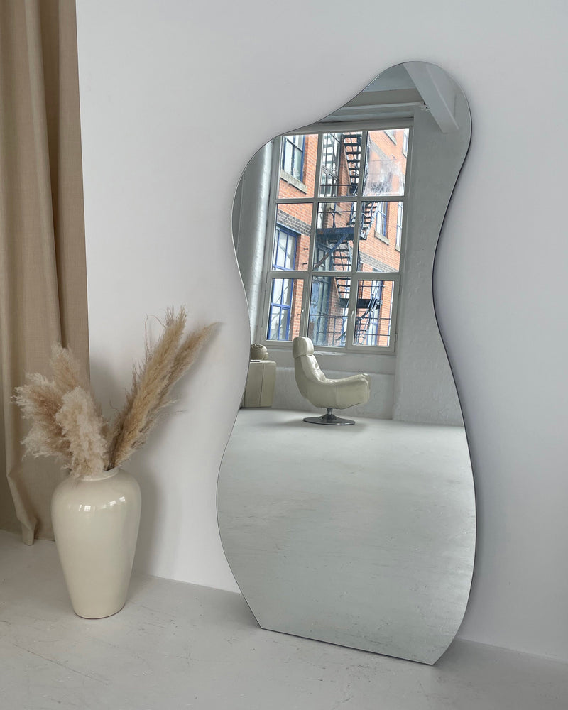 Large Frameless Full Length Pond Mirror 67" x 31.5"