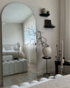 Large Frameless Arched Full Length Mirror 70.5" x 31.5"