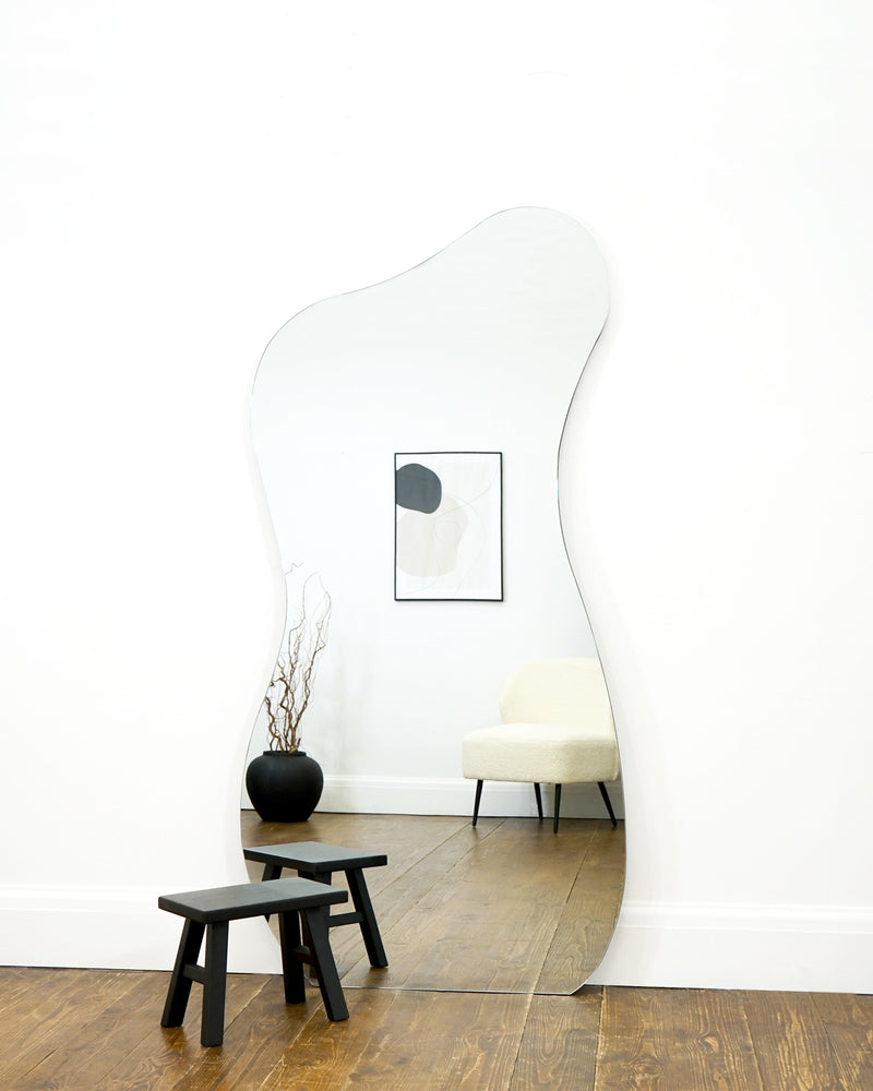 Large Frameless Full Length Pond Mirror 67" x 31.5"
