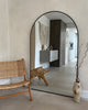 Black Full Length Arched Metal Mirror 71" x 43.5"