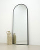 Full Length Black Large Arched Metal Mirror 63" x 23.5"