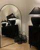 Black Full Length Arched Metal Mirror 71" x 43.5"