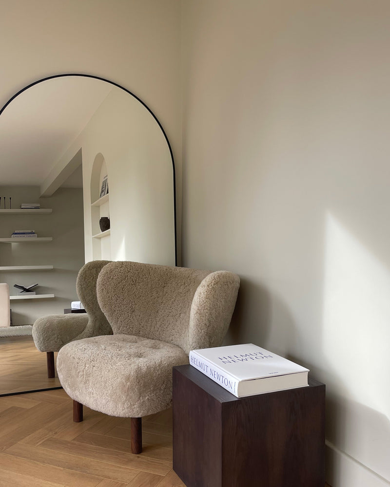 Black Full Length Arched Metal Mirror 71" x 43.5"