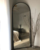 Liberty - Full Length Black Large Arched Metal Mirror 160cm x 60cm