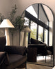 Black Full Length Arched Metal Mirror 71" x 43.5"