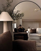 Black Full Length Arched Metal Mirror 71" x 43.5"