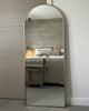 Full Length Gold Large Arched Metal Mirror 63" x 23.5"