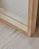 Full Length Light Wood Arched Wooden Mirror 67" x 31.5"