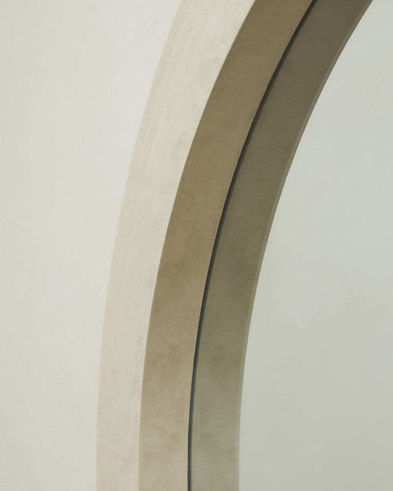Full Length Arched Concrete Mirror 71" x 31.5"