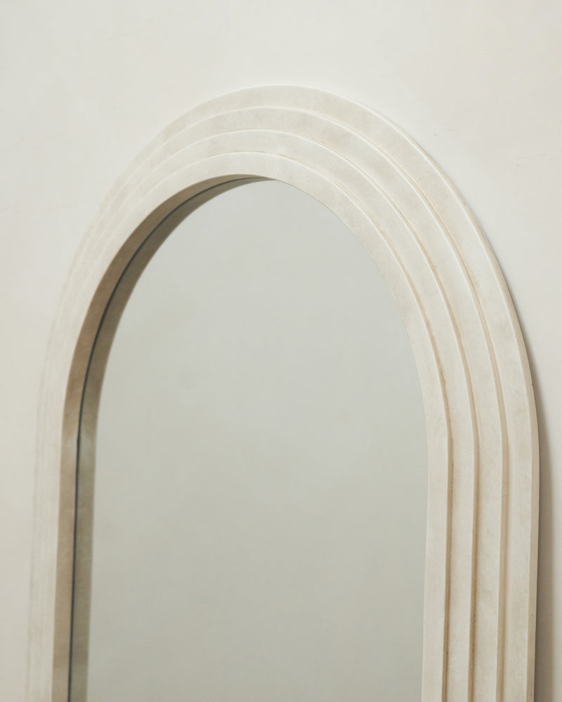 Full Length Arched Concrete Mirror 71" x 31.5"