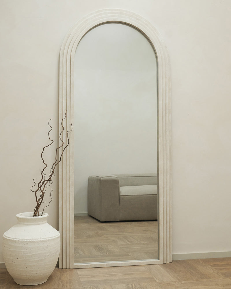 Full Length Arched Concrete Mirror 71" x 31.5"