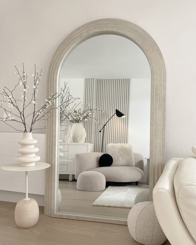 Full Length Arched Concrete Mirror 71" x 43.5"