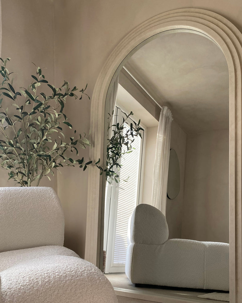 Full Length Arched Concrete Mirror 71" x 43.5"