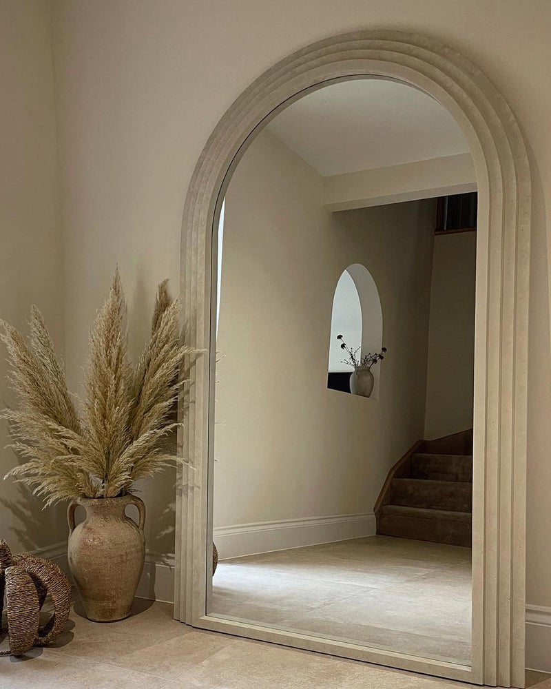 Full Length Arched Concrete Mirror 71" x 43.5"