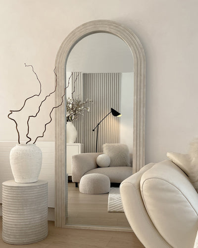 Luciana - Full Length Arched Concrete Mirror 180cm x 80cm