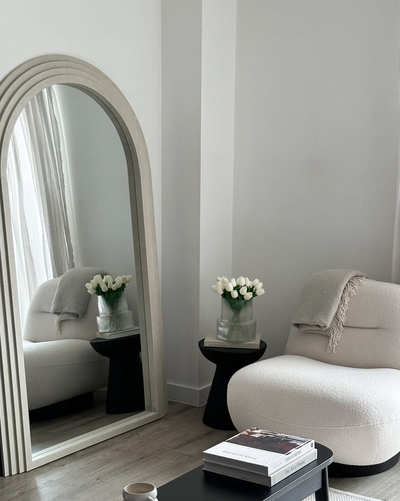 Full Length Arched Concrete Mirror 71" x 43.5"