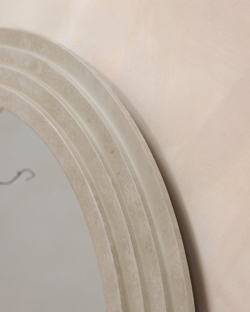 Round Concrete Wall Mirror 43.5" x 43.5"