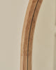 Light Wood Full Length Arched Wooden Mirror 63" x 23.5"