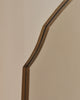 Gold Wide Arched Metal Overmantle Wall Mirror 47" x 35.5"