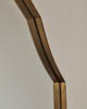 Gold Wide Arched Metal Overmantle Wall Mirror 47" x 35.5"