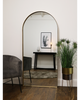 Full Length Arched Gold Large Metal Mirror 67" x 31.5"