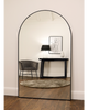 Black Full Length Arched Metal Mirror 71" x 43.5"