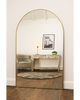 Gold Full Length Arched Metal Mirror 71" x 43.5"