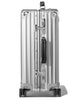 Cabin aluminium suitcase in silver, side view