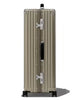 Check-in aluminium suitcase in titanium, side view