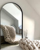 Arcus - Full Length Arched Black Large Metal Mirror 170cm x 80cm