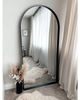 Full Length Arched Black Large Metal Mirror 67" x 31.5"